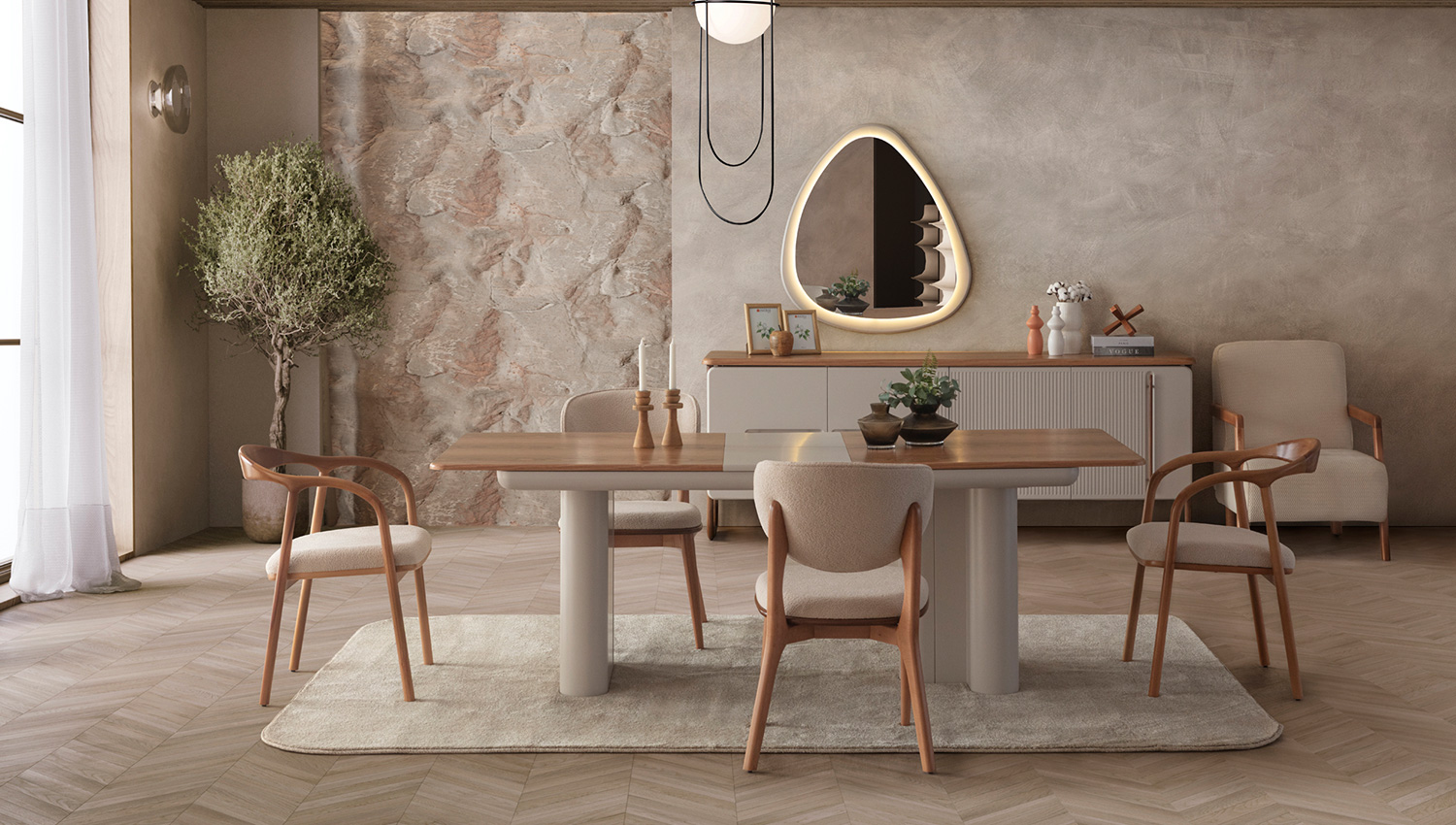   Lotus Yemek Odası Takımı